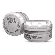 NishMan C1 Färbung & Styling Wax Helle Grau 100ml