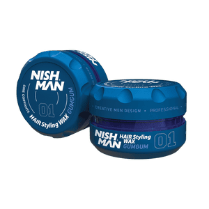 NISHMAN 01 Hair Styling Wax Gumgum – blau 150 ml XL