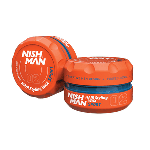 NISHMAN 02 Hair Styling Wax Sport – orange 150 ml XL