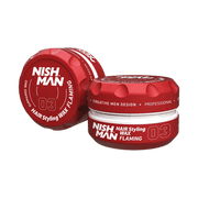 NISHMAN 03 Hair Styling Wax Flaming – rot 150 ml XL