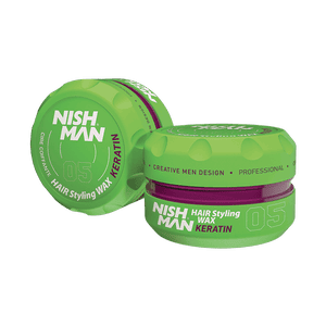 NISHMAN 05 Hair Styling Wax Keratin – grün 150 ml XL