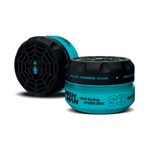 NISHMAN S3 Hair Styling Spider Wax – Blau 150 ml XL