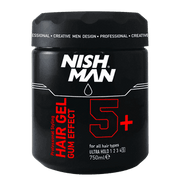 NISHMAN Hair Gel Gum Effect 5+ ultra hold 750 ml