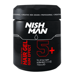 NISHMAN Hair Gel Gum Effect 5+ ultra hold 750 ml