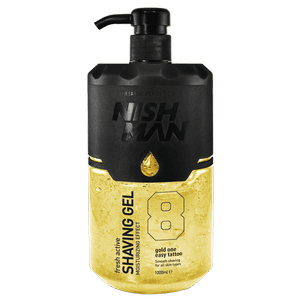 NISHMAN Shaving Gel 8 Fresh Active Rasiergel Gold One 1000 ml