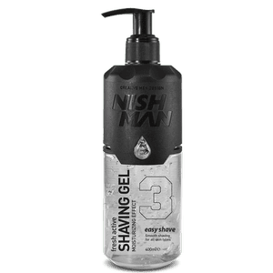 NISHMAN Shaving Gel 3 Fresh Active Rasiergel Easy Shave 400 ml