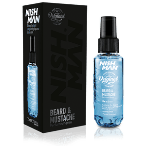 NISHMAN Bart Parfum Spray – Genius 75 ml – blau
