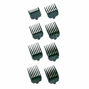 Wahl Professional Nylon Aufsteckkamm-Set – 8 St. / Schwarz