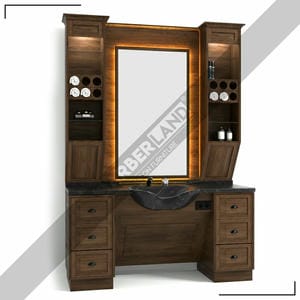 Barber Moebel mit Spiegel BRL 167