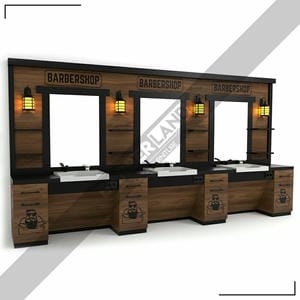 Dreier Barber Moebel mit Spiegel BRL 141