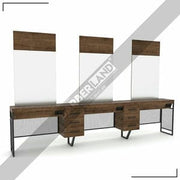 Dreier Damencoiffeur Moebel mit Spiegel BRL 315