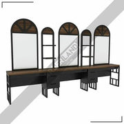 Dreier Damencoiffeur Moebel mit Spiegel BRL 319