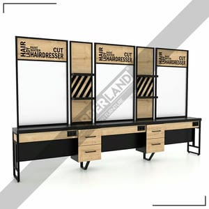 Dreier Damencoiffeur Moebel mit Spiegel BRL 324