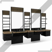 Zweier Barber Moebel mit Spiegel BRL 102