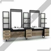 Zweier Barber Moebel mit Spiegel BRL 104