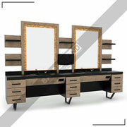 Zweier Barber Moebel mit Spiegel BRL 108