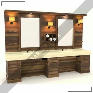 Zweier Barber Moebel mit Spiegel BRL 118