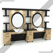 Zweier Barber Moebel mit Spiegel BRL 119