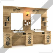 Zweier Barber Moebel mit Spiegel BRL 126