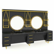 Zweier Barber Moebel mit Spiegel BRL 128