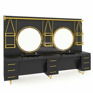 Zweier Barber Moebel mit Spiegel BRL 128