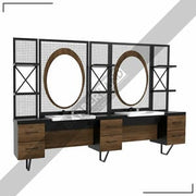 Zweier Barber Moebel mit Spiegel BRL 130