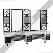 Zweier Barber Moebel mit Spiegel BRL 133