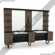 Zweier Barber Moebel mit Spiegel BRL 139