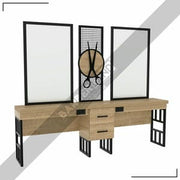 Zweier Damencoiffeur Moebel mit Spiegel BRL 317