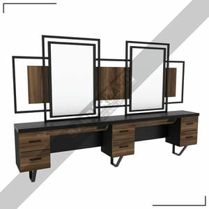 Zweier Damencoiffeur Moebel mit Spiegel BRL 318