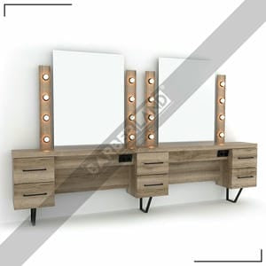 Zweier Damencoiffeur Moebel mit Spiegel BRL 342