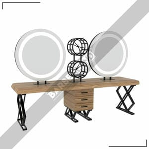 Zweiseitiger Damencoiffeur Moebel mit Spiegel BRL 393