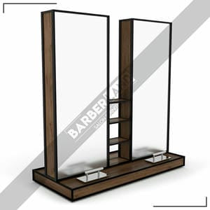 Zweiseitiger Damencoiffeur Moebel mit Spiegel BRL 395