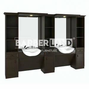 Zweier Barber Moebel mit Spiegel BRL 145