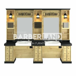 Zweier Barber Moebel mit Spiegel BRL 146