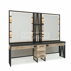 Zweier Damencoiffeur Moebel mit Spiegel BRL 331