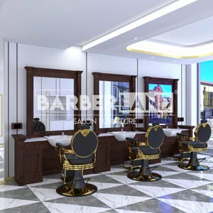 Dreier Barber Moebel mit Spiegel BRL 155