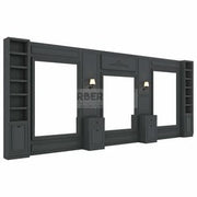 Dreier Damencoiffeur Moebel mit Spiegel BRL 327