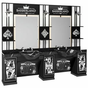 Barber Moebel mit Spiegel BRL 169