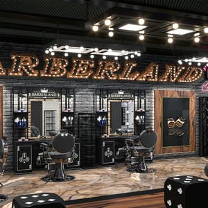 Barber Moebel mit Spiegel BRL 169