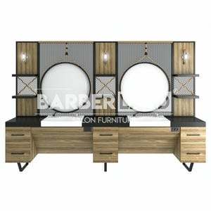 Zweier Barber Moebel mit Spiegel BRL 149