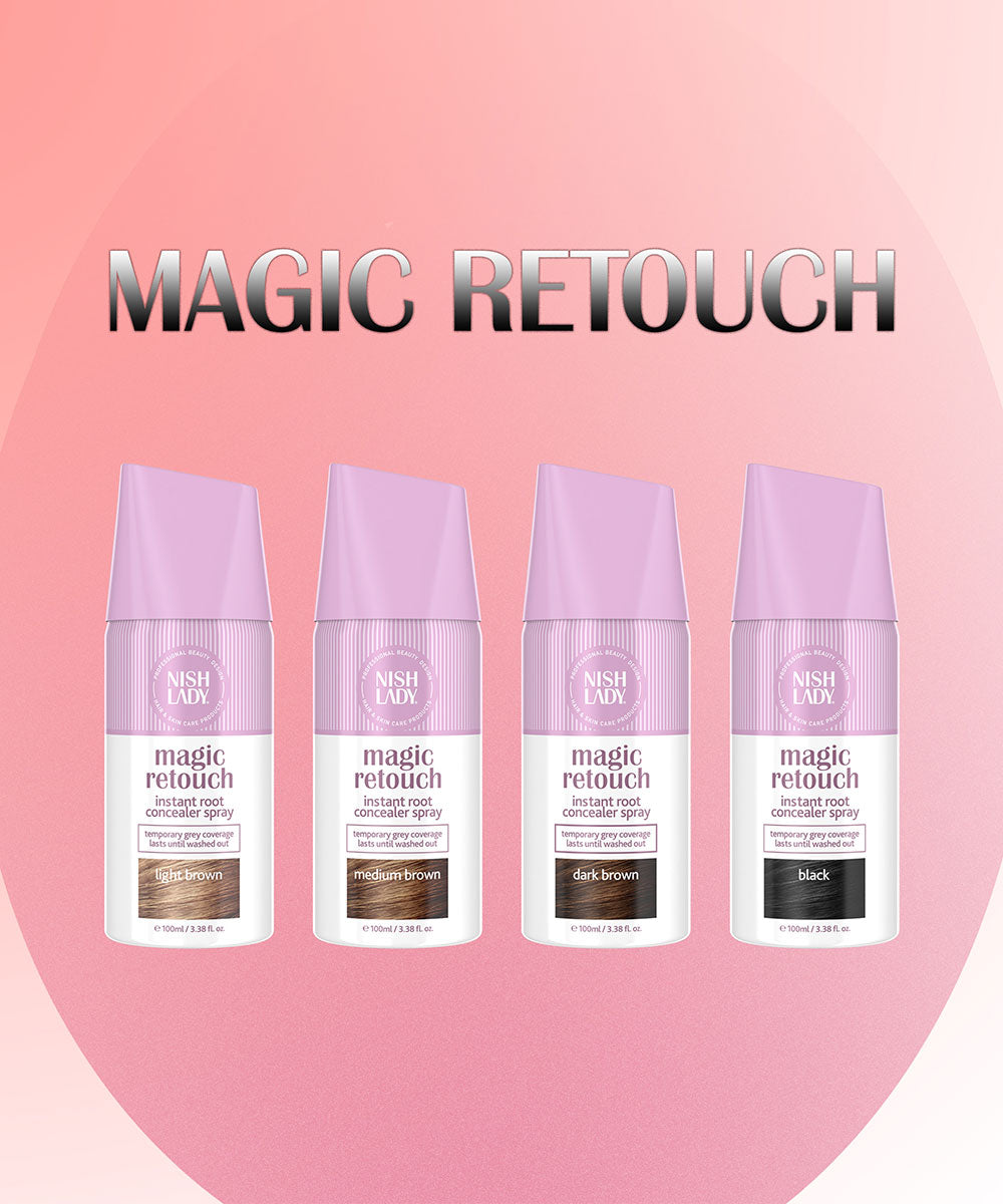 Magische Retuschiersprays,Dunkelbraun,100 ml NISHLADY