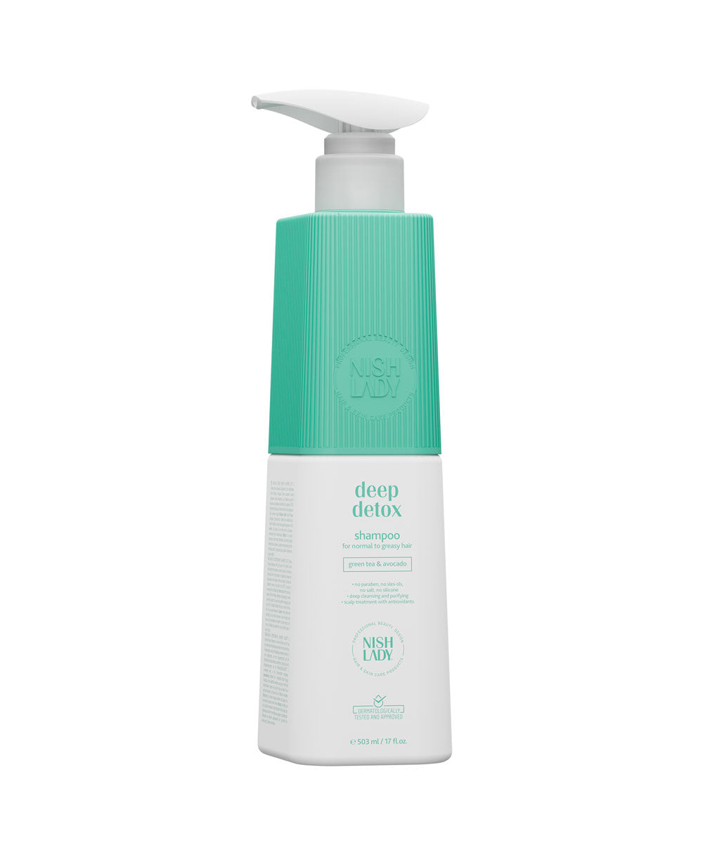 Deep Detox Klärendes Shampoo für normales bis fettiges Haar, 503 ml | Grüner Tee & Avocado-Extrakte