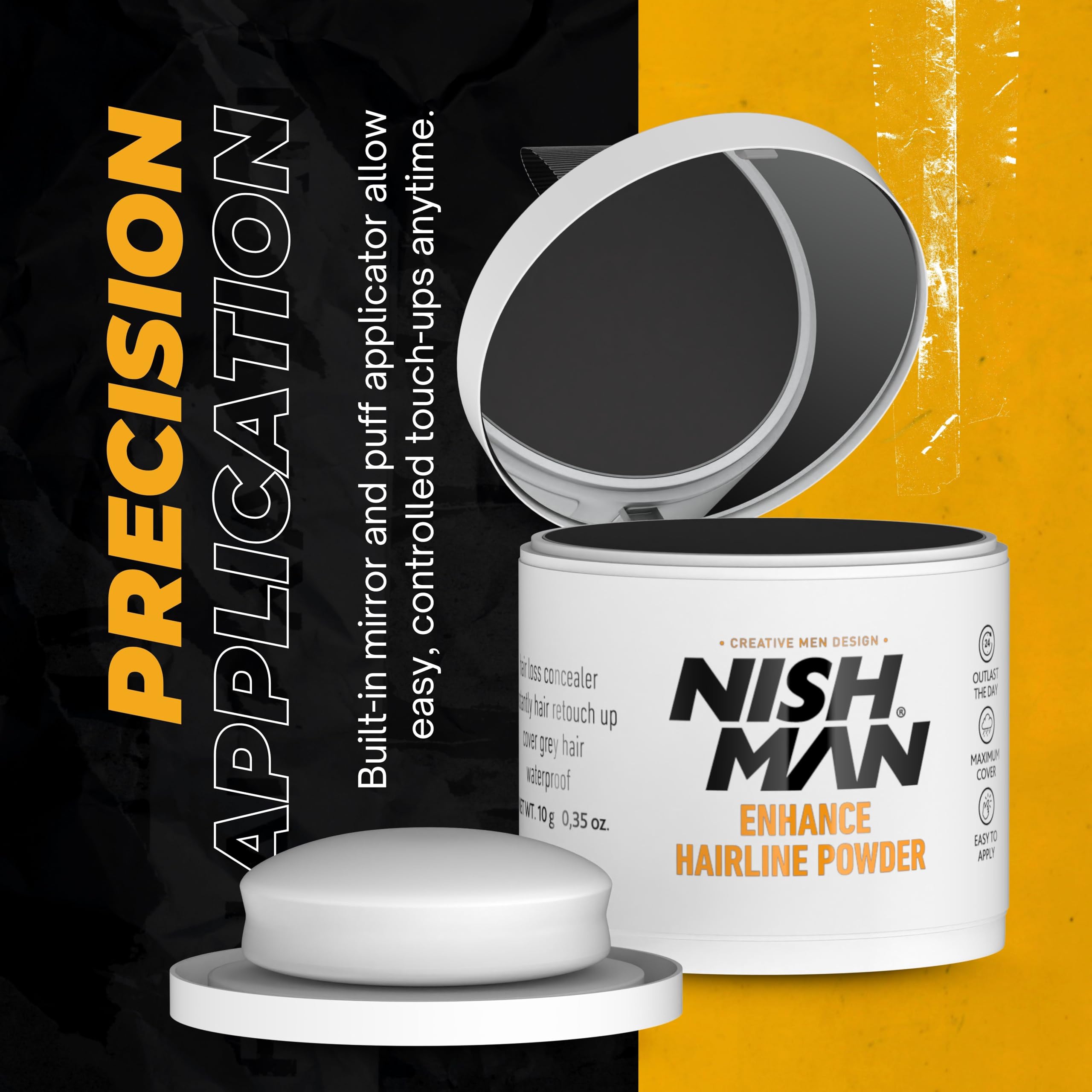 NISHMAN Hairline Powder Black 10g