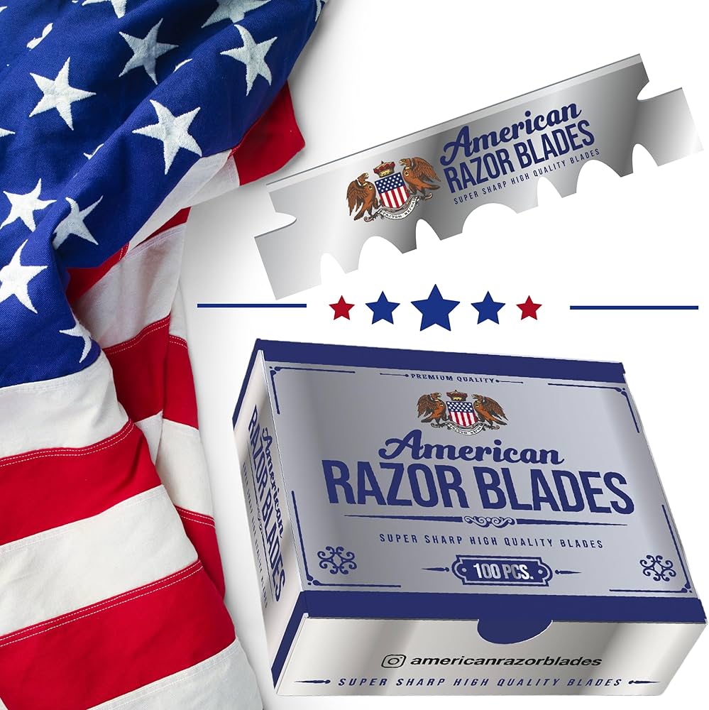 American Razor Blades 100Pcs
