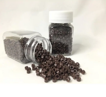 Braune Ringe - Anbringen von Kalthaarverlängerungen (500 Pcs)